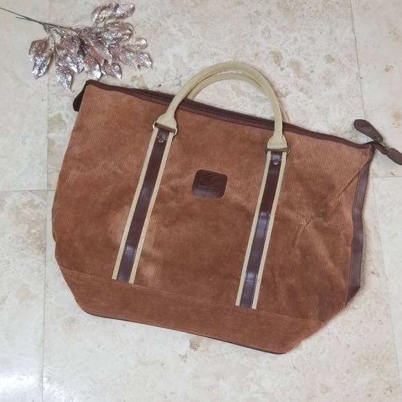 ultima ii Handbags - ULTIMA ii Brown Tan Suade zip up Big Bag